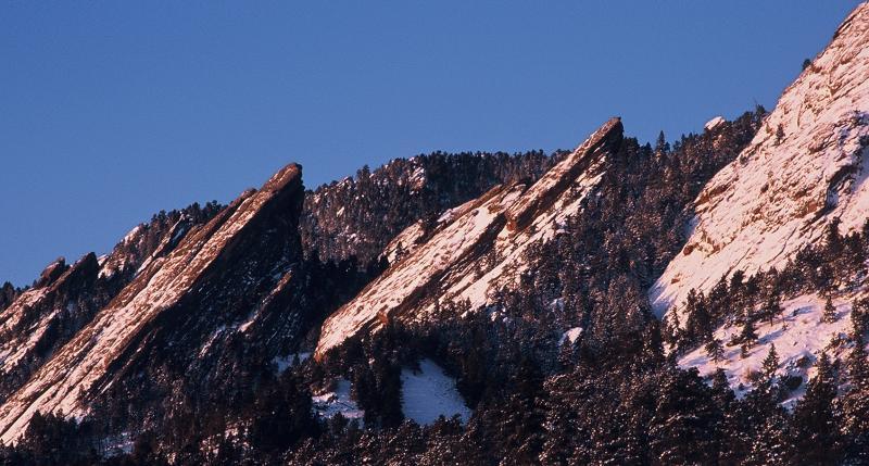 The Flatirons in Boulder, CO