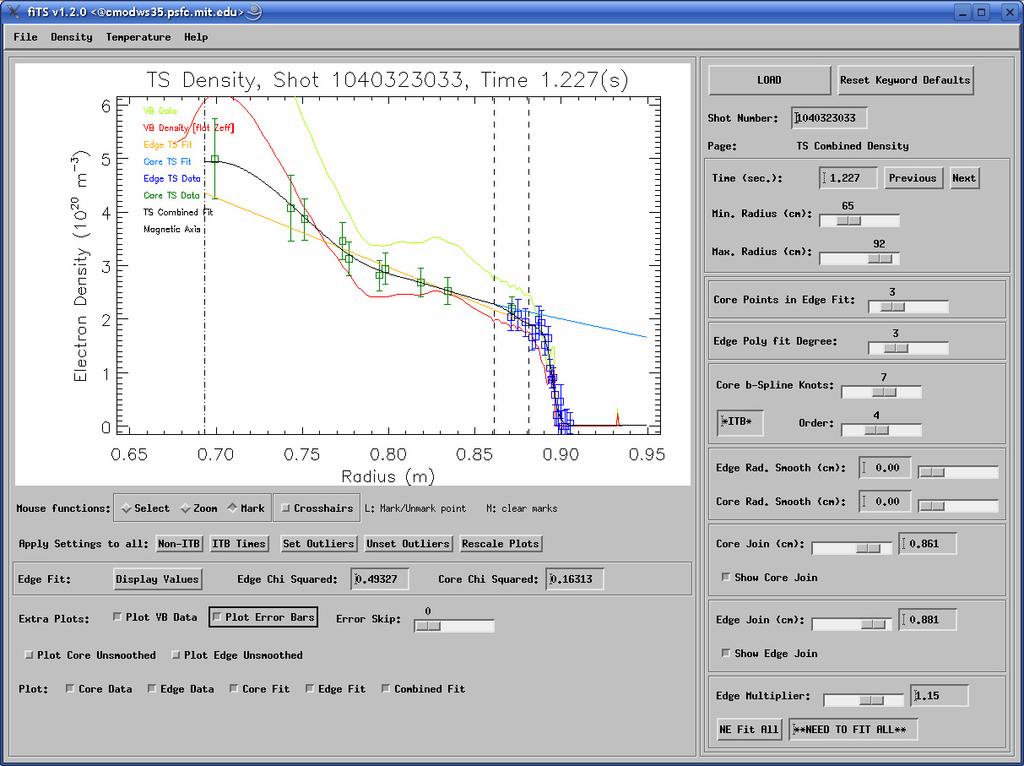 fits Automated Profile Fitting Software Released Automatically fits all available density and temperature profile data with spline/poly/tanhfit Graphical