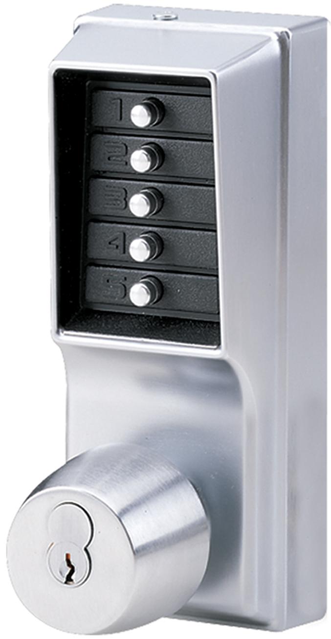 Simplex locks Simplex brand locks were a popular combination lock with 5 buttons. The combination 13-25-4 means: Push buttons 1 and 3 together. Push buttons 2 and 5 together. Push 4 alone.
