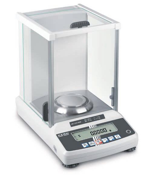 Analytical balance ABT-NM 1 2 3 4 The premium model with single-cell weighing system Automatic internal adjustment in the case of a change in temperature 0,5 C or timecontrolled every 4 h, guarantees