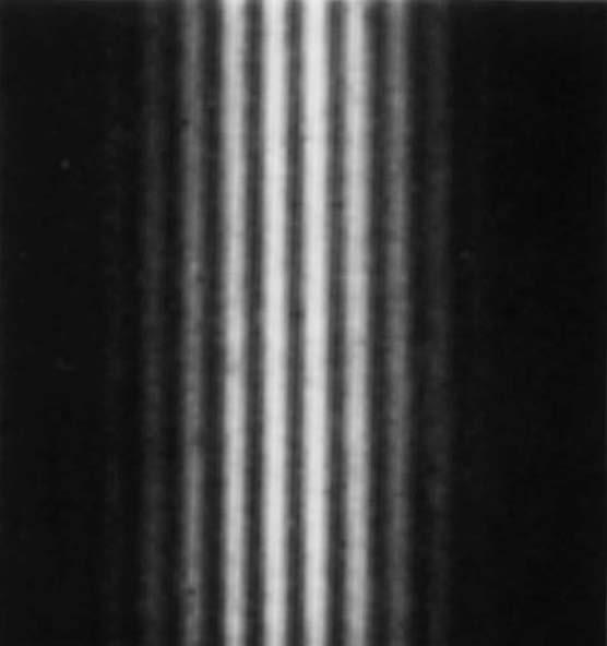 Jönsson, Germany, succeeded in showing double-slit interference effects for electrons by constructing very narrow slits and using relatively
