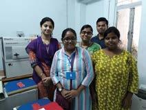 Bose Centre had visited and performed hands on experiments on X-ray diffraction, Scanning