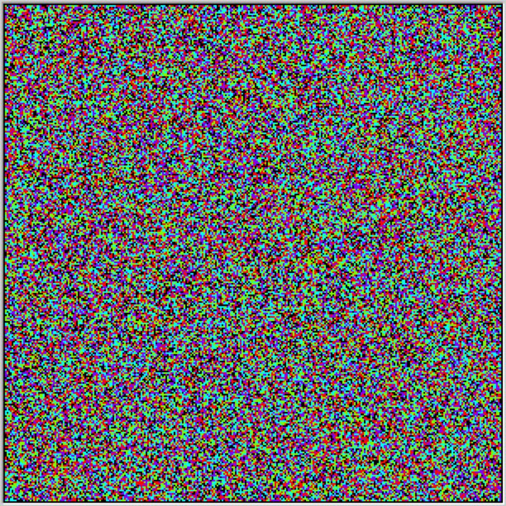 Typical Simulation (t = 1) Colors: