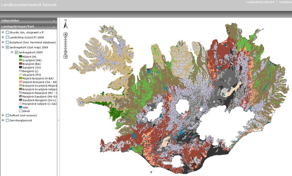 Hydrology of Iceland Soil, vegetation, land-use Vast areas non- or scarcely vegetated Wetlands abundant