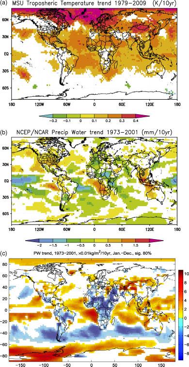 Light rain events change over North America, Europe and Asia 305 trend for light rain are larger than that of increasing trends, so annual light rain days have decreased by 3.