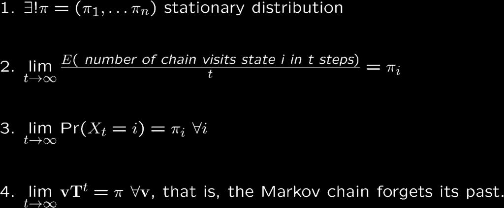 Limit Theorem of Markov Chains More formally: If