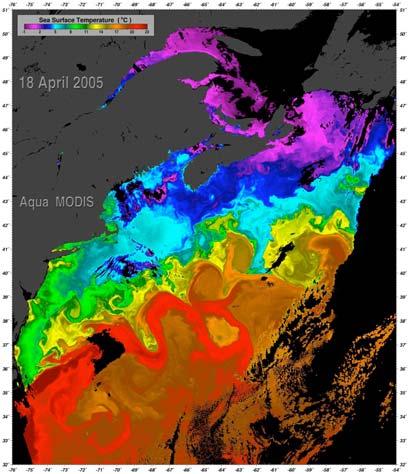 Spatially detailed overview of mesoscale ocean processes North Atlantic