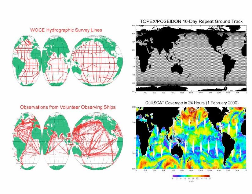 100s of kilometres) 19 2008-9 Lecture 1 Regularly repeated views of the Agulhas retroflection SST from the AMSR-E Microwave radiometer plotted at 6-day intervals