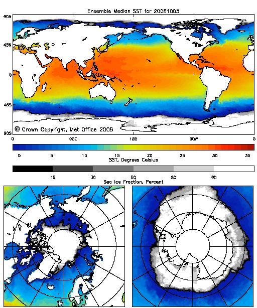Global sea surface temperature N.