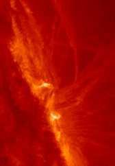 A&A 572, A83 (2014) rotation N S Filament Brightening Breaking (f) (e) (g) (h) 40 km/s A (i) Falling (j) (k) Fig. 2. a) g) SDO/AIA EUV images in the 304 Å channel (T 0.