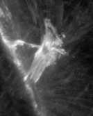They identified a second coronal hard X-ray source under the apex of the strongly kinked filament during the eruption.