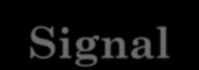 Signal and background Two types of