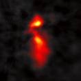 Dark Matter Sub-Structure detection with LM 100 pc Sub halo search in image plane Red is probable substructure halo