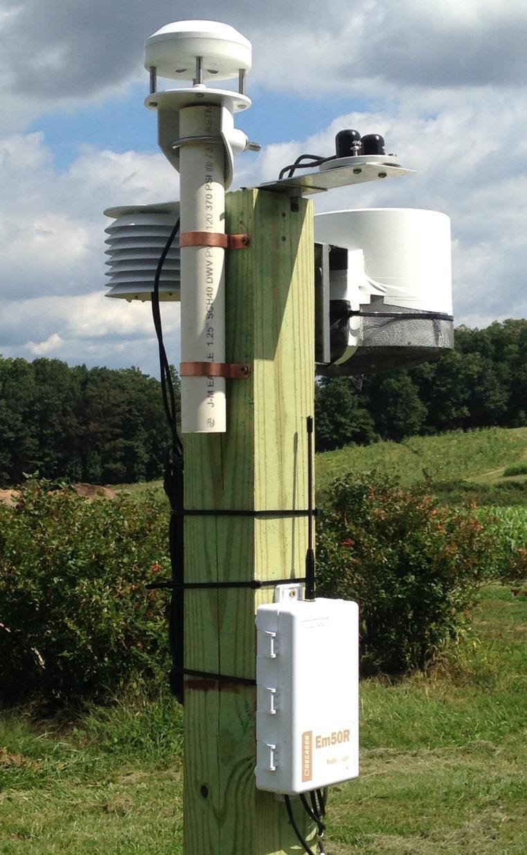 On-farm Weather Station DS-2 Sonic Anemometer Wind speed and direction Pyranometer Solar Radiation VP-4 Temp, RH,
