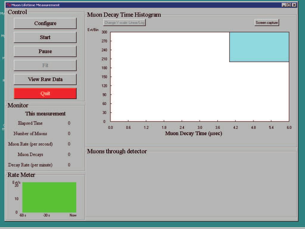 Figure 4: GUI of the data analysis software. 7. Check that the Pulse switch is set to off on the PMT-Scintillator as this is used for calibration. 8.