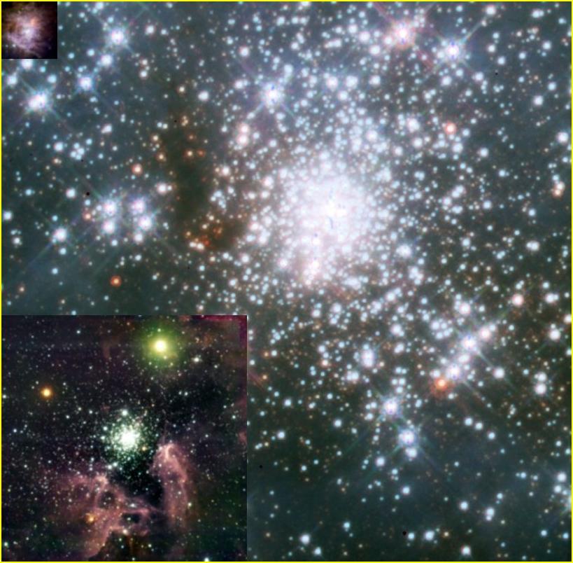 Clusters Within GMCs, star formation is typically clustered.