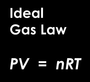 Gas Law Calculations Boyle s Law P 1 V 1 = P 2 V 2 Avogadro s Law V = kn