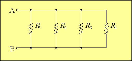 ( 병렬저항 ) A parallel circuit is identified by the fact that