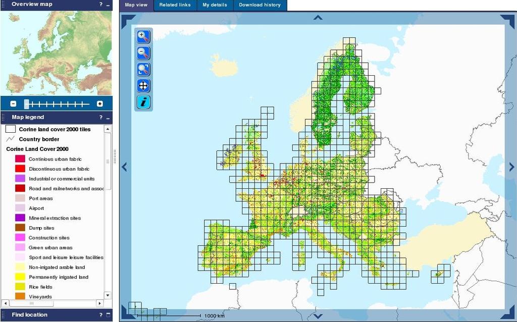CORINE: Coordination of Information on the Environment http://www.eea.eu.