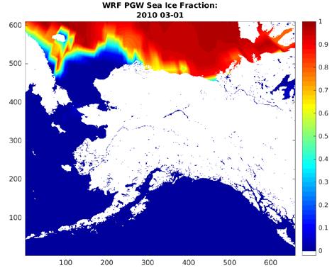 PGW Modifications Near surface ocean temperature for