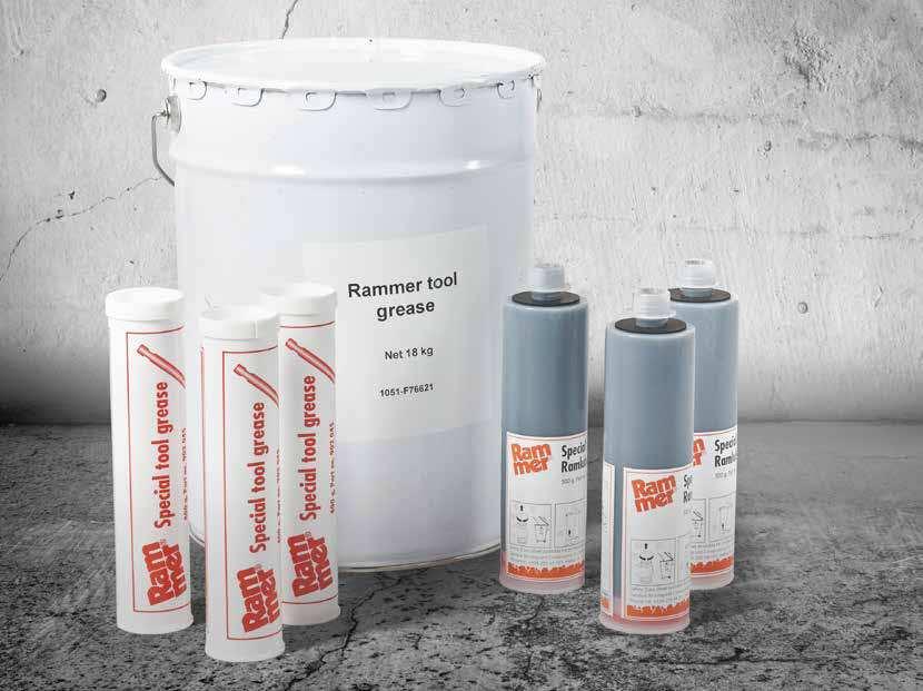 GREASE IS THE WORD Ramlube A hammer s tool is subject to extreme wear that requires proper lubrication and care if it is to achieve a long, trouble free life.