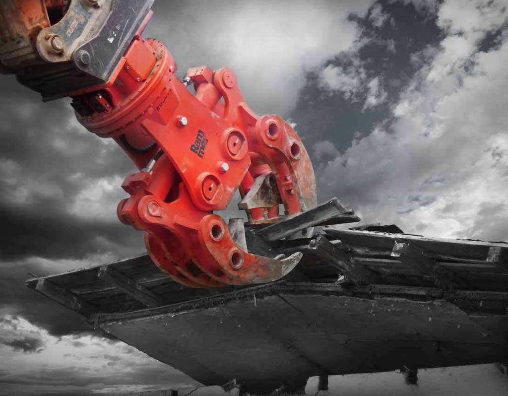 A-jaws M-jaws S-jaws: -Specialist jaw for demolition of steel reinforced concrete structures.