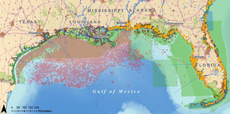 Offshore NETL tools & models Gulf of Alaska Cumulative Spatial Impact Layers