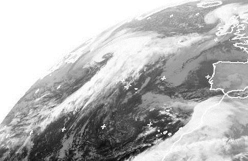 DRW case study Dec 2005 20 Dec 2005 12 UTC GOES IR satellite image deepening of 34hPa/24h!