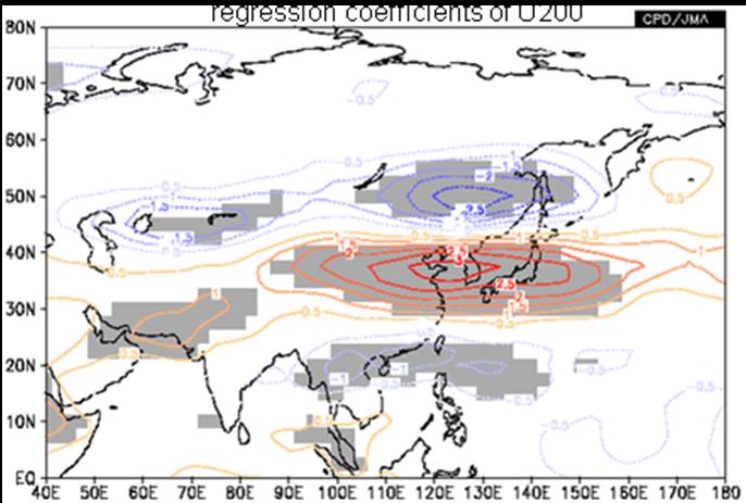 Statistic analysis for the subtropical jet stream near Japan When convective activity is enhanced