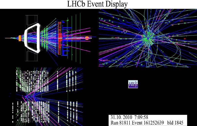 will have an impact on the efficiency of each LHCb sub-detector if not monitored continuously at luminosities > 2*10 32 cm -2 s -1. Figure 4 shows a recorded event at high-µ at LHCb.