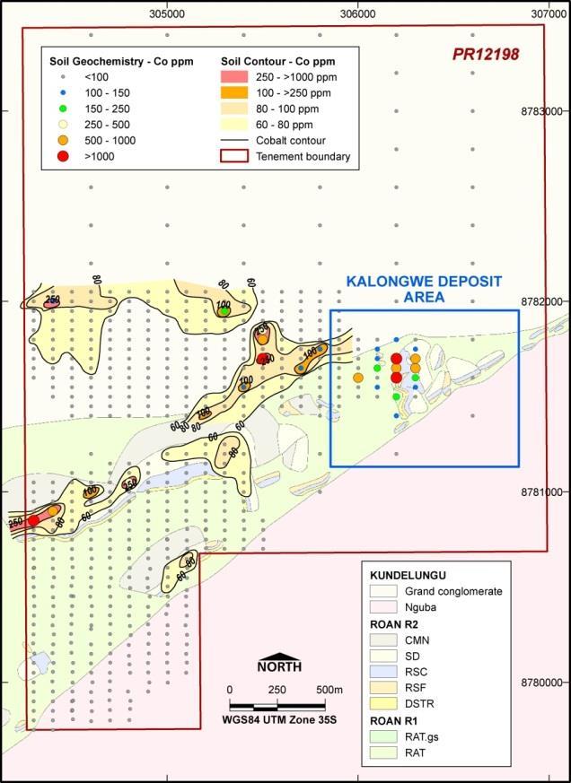 Targets to Build Resource Base Fragments of Roan hosted mineralisation identified over a strike of 2.