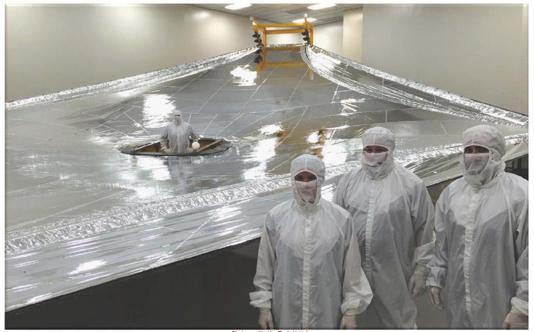 SPACECRAFT: SUNSHIELD All full-scale engineering