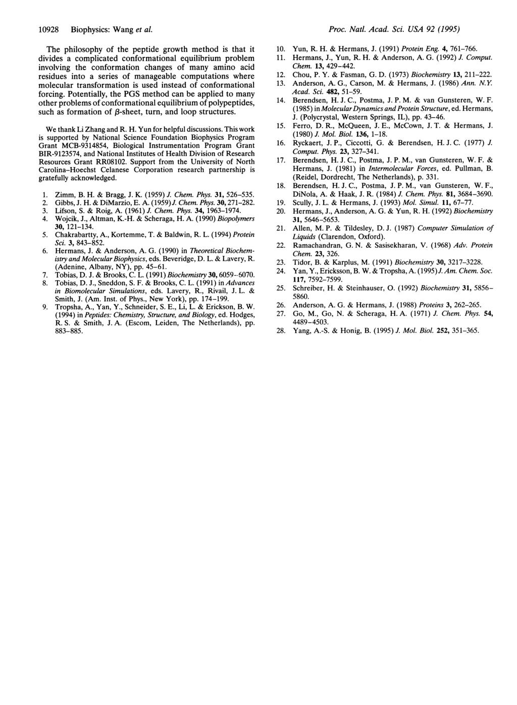 10928 Biophysics: Wang et al.