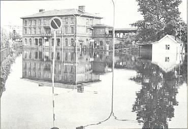 THE END Lake Øyeren 1967, a flooding situation hopefully to be avoided in the