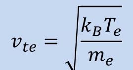 6) m e mass of the single electron, n e electron density,