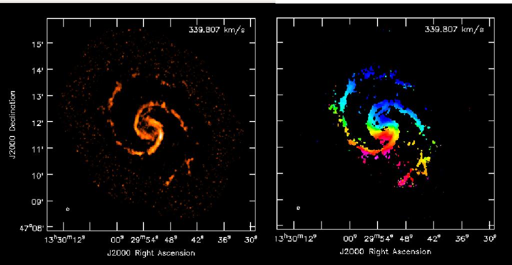 2 Carilli & Shao Figure 1. BIMA SONG CO 1-0 observations of M 51 at 200 pc resolution (5. 5; (Helfer et al.