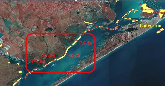 Galveston District FY13 RSM Projects Gulf Intracoastal Waterway RSM Description/Challenge PAs experiencing erosion due to currents, wind generated waves, and ship wakes As semi-confined placement