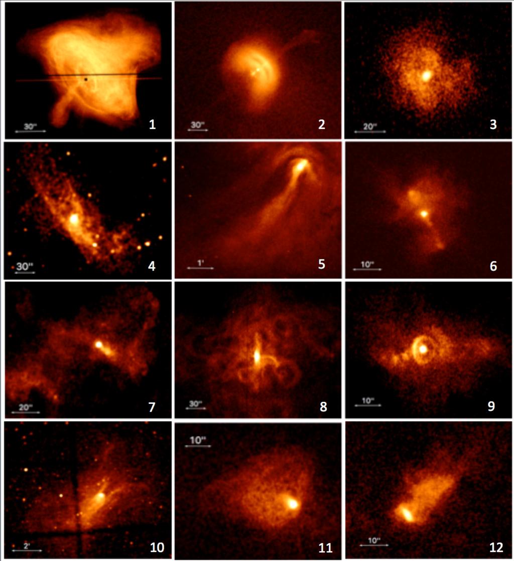 PWNe Observed with Chandra >100 PWNe have been discovered, primarily with Chandra, thanks to its high resolution optics and low detector background Observations reveal