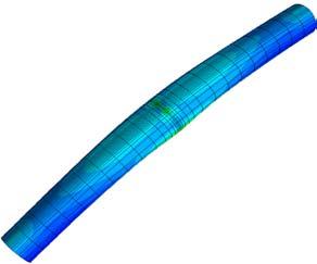 Combined failure modes: local buckling and fracture In load cases such as significant bending, local buckling or ovalisation instabilities can occur on the side of the pipe subjected to compressive