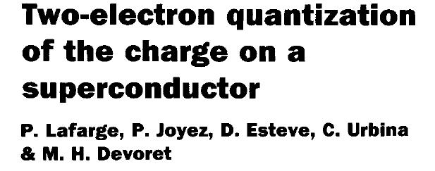 measured charge quantization in a normal