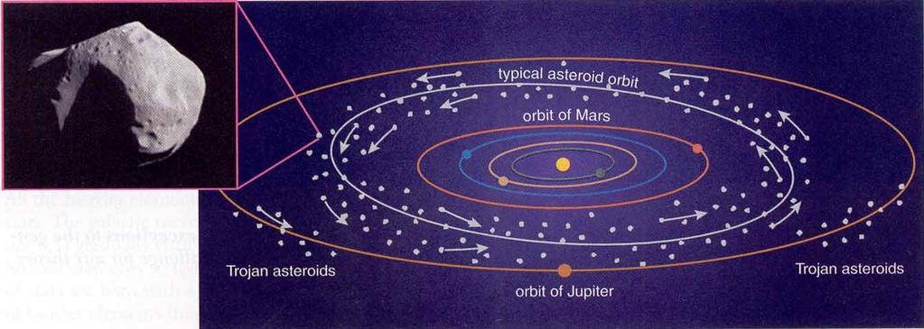 The main asteroid belt Swarms of asteroids and comets populate the Solar System Rocky