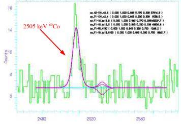 anticoincidence spectrum 208 Tl line detail MT = 5.87 (kg 130 Te) x y b = 0.18 ± 0.02 c/kev/kg/y 60 Co pile-up peak 130 Te DBD Q-value DBD (Jul 2005) PRL.