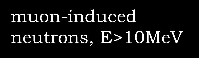 muon-induced neutrons, E>10MeV neutrons