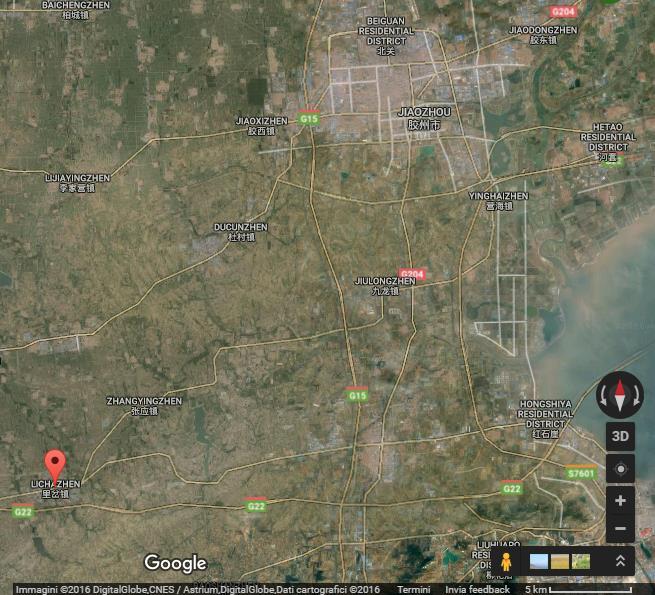 219 Figure 15: Satellite view, Licha Zhen. Source: Google Maps.