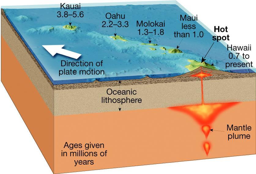 Evidence for Plate Tectonics Hot Spots A hot spot is a concentration of heat in the mantle capable of producing