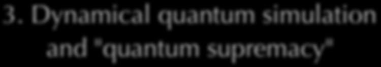 3. Dynamical quantum