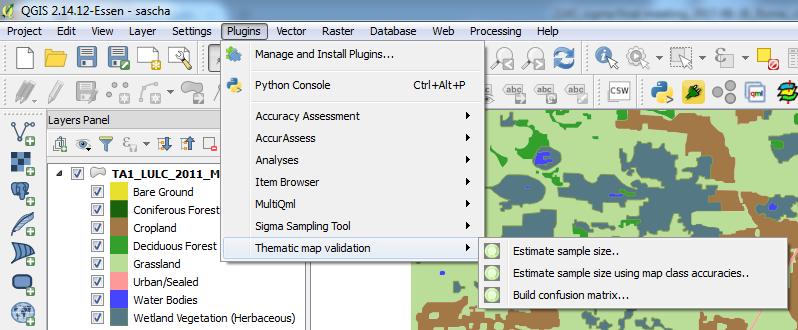 LPVE 2018 2 SIGMA GIS validation tools Thematic map validation plugin with 3 tools: Estimate