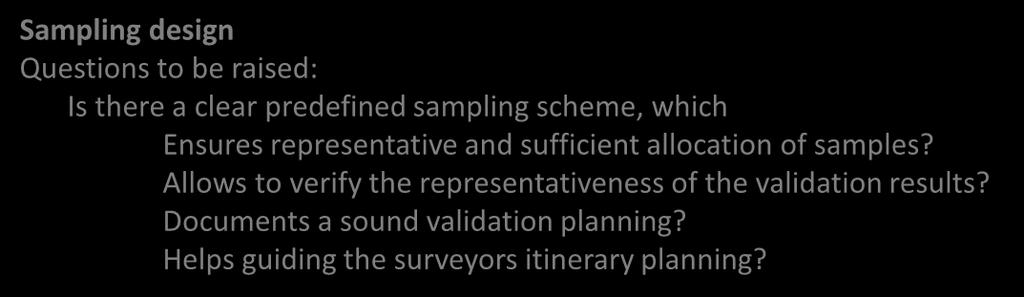 Is it open to Questions also suite to other be raised: Allows to verify input the representativeness data in terms of data of gaps?