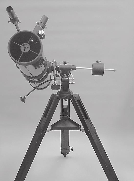 a. b. c. d. Figure 7. This illustration shows the telescope pointed in the four cardinal directions: (a) north, (b)south, (c) east, (d) west.