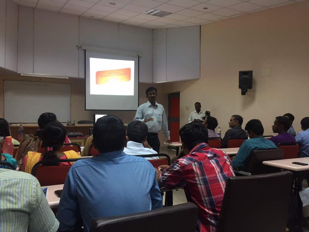 Faculty Development Program Organized The Department of Chemical Engineering has organized Faculty Development Program on Application of Chemical Engineering Principles in Biotechnology during 8 th